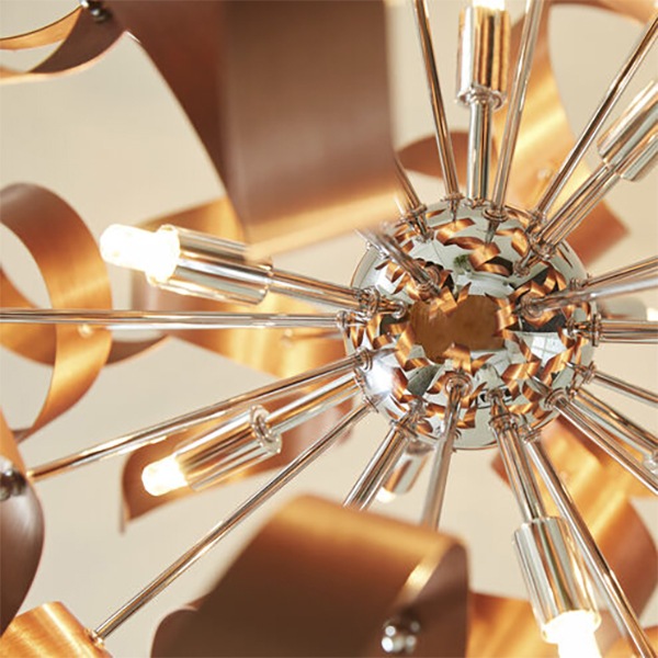 【QUOIZEL】アメリカ・デザイン照明 ペンダントライト 12灯「Ribbons」全4色(Φ585×H585mm)