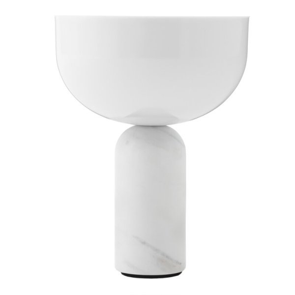 【New Works】「Kizu portable table lamp, white marble」テーブルランプ(Φ180×H240mm)