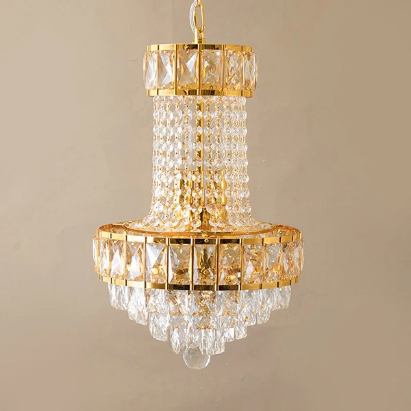 エンパイア型 クリスタルシャンデリア 5灯「Martina」シルバー