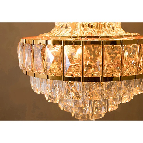 エンパイア型 クリスタルシャンデリア 5灯「Martina」シルバー