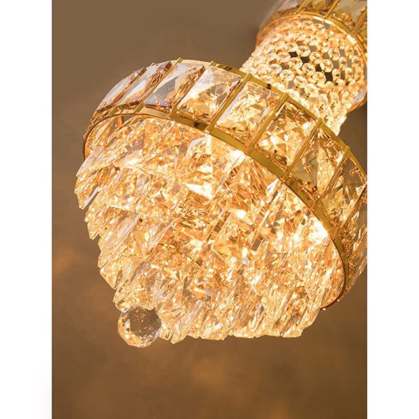 エンパイア型 クリスタルシャンデリア 5灯「Martina」シルバー