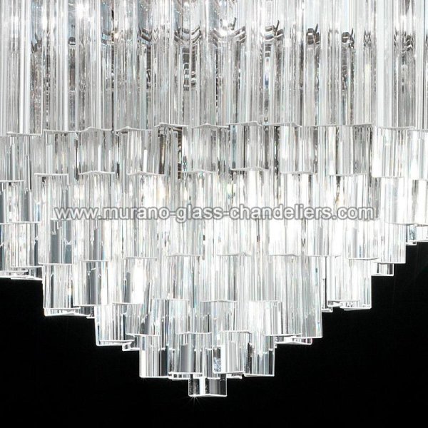 【MURANO GLASS CHANDELIERS】イタリア・ヴェネチアンガラスシャンデリア8灯「SOPHIA」（W450×H750mm）