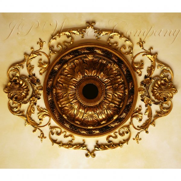 <b>日本初上陸【本物の宮殿スタイル】</b>アメリカ直輸入シーリングメダリオン(11843mm×94.5mm)