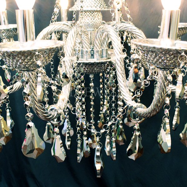 クリスタルシャンデリア8灯シルバー（φ840×W720mm） | EL JEWEL