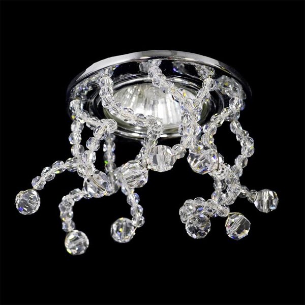 【WRANOVSKY】天井のダウンライトをキラキラに装飾♪ダウンライト用クリスタル「Terre」 (W100×H70mm)