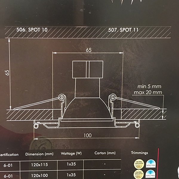 【WRANOVSKY】天井のダウンライトをキラキラに装飾♪ダウンライト用クリスタル「Terre」 (W100×H70mm)
