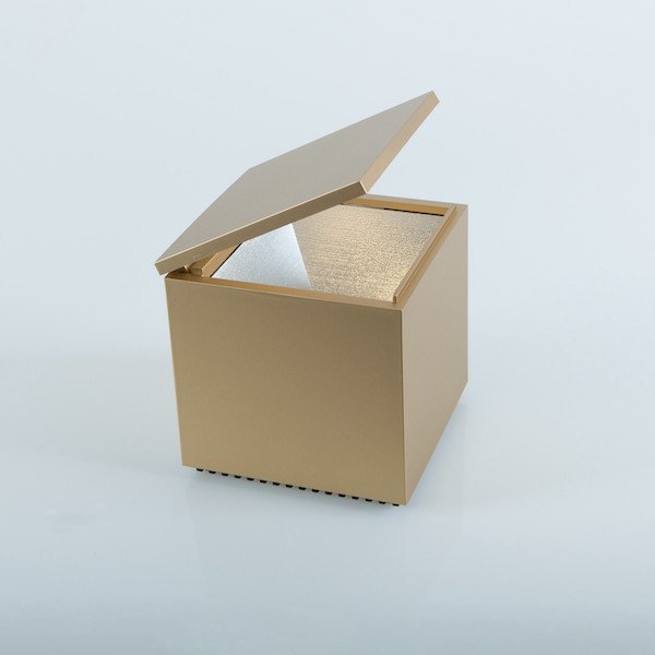 【Cini＆Nils】イタリア・インテリア照明「Cuboluce Wireless」テーブルライト グリーン（W100×H110mm）