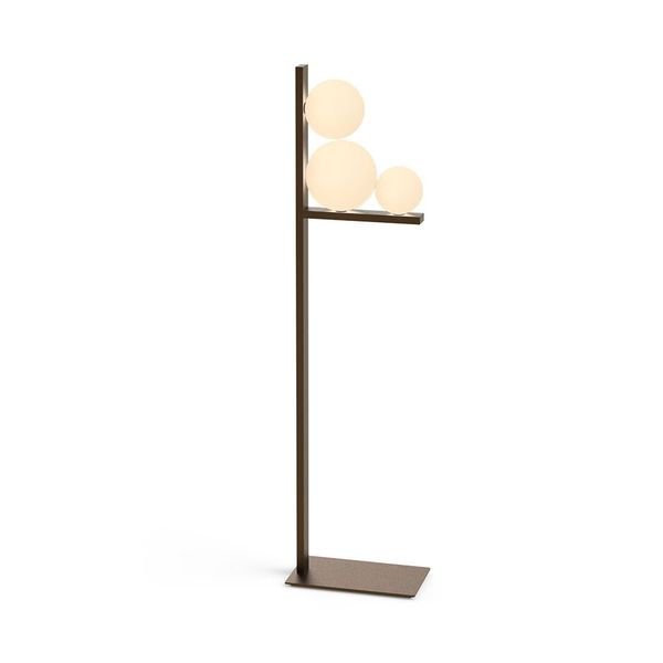 【MARETTI】オランダ・ガラスボールフロアランプ 3灯  BRONZE（φ200×D350×H1363mm）