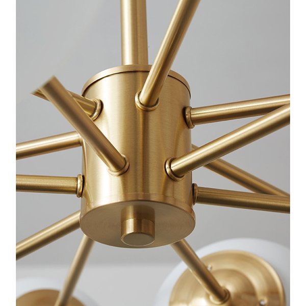 マットゴールド ペンダントライト 中型 北欧 ペンダントライト ガラスシェードデザイン照明 6～16灯 ゴールド