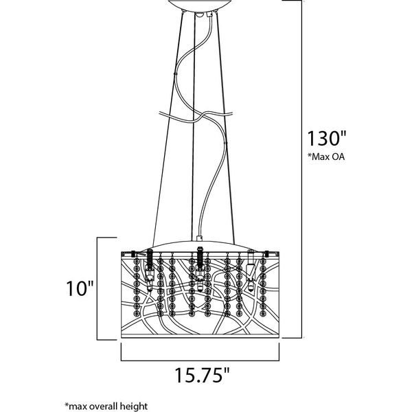 【ET2】アメリカ・シェードペンダントライト「INCA」7灯（W400×L400×H250mm）
