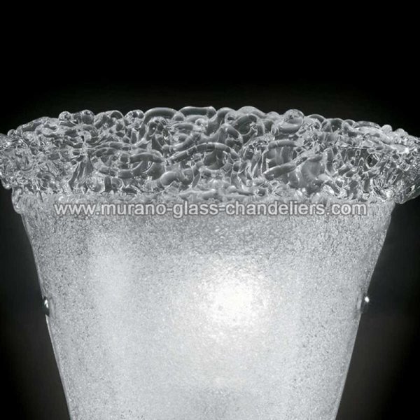 【MURANO GLASS CHANDELIERS】イタリア・ヴェネチアンガラスウォールライト1灯「DHARMA」(W280×D120×H240mm)