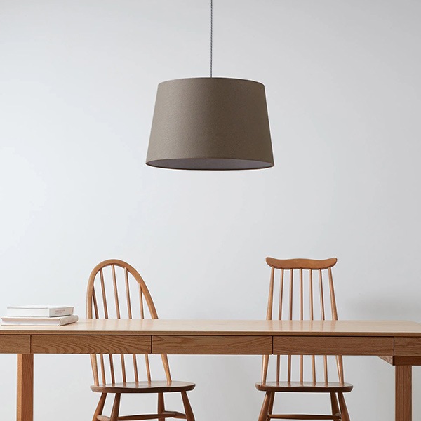 エスプレッソペンダント「Espresso」1灯　ホワイト・ブラウン（φ480×H300mm）