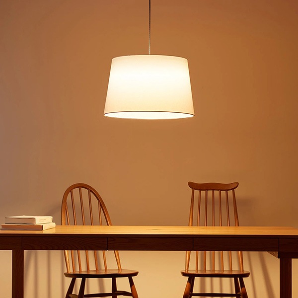 エスプレッソペンダント「Espresso」1灯　ホワイト・ブラウン（φ480×H300mm）