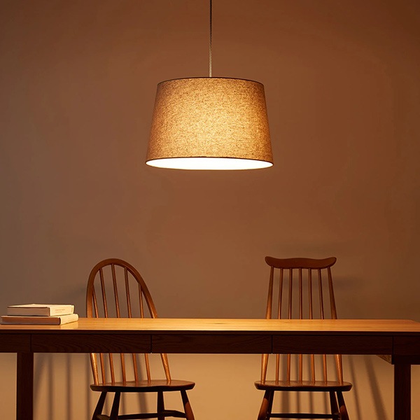 エスプレッソペンダント「Espresso」1灯　ホワイト・ブラウン（φ480×H300mm）