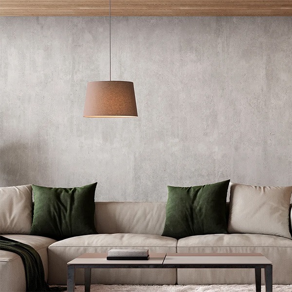 エスプレッソペンダント「Espresso」1灯　ホワイト・ブラウン（φ480×H300mm）