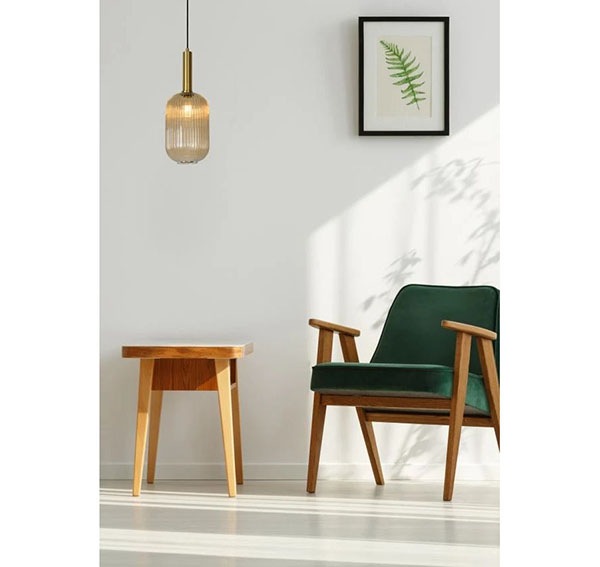 【LUCIDE】ベルギー ペンダントライト「MALOTO」Gold 1灯（φ200×H1500mm）