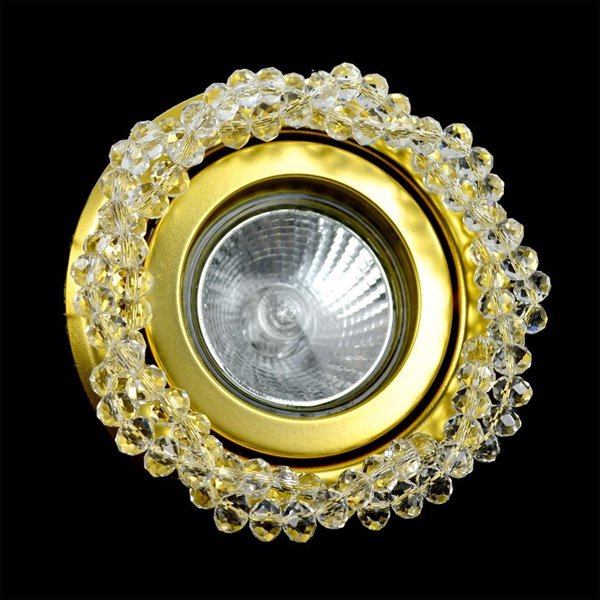 【JOSEF WRANOVSKY】天井のダウンライトをキラキラに装飾♪ダウンライト用クリスタル「Lune」 (W100×H20mm)