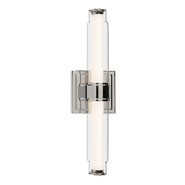 【Kichler】アメリカ ウォールライト「Laurene Vanity Light」1灯 ポリッシュドニッケル（W470mm×H127mm）