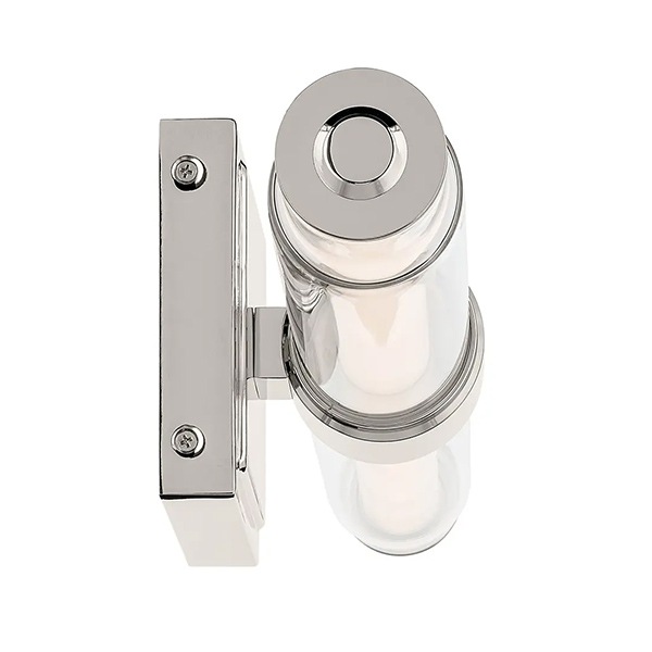 【Kichler】アメリカ ウォールライト「Laurene Vanity Light」1灯 ポリッシュドニッケル（W470mm×H127mm）