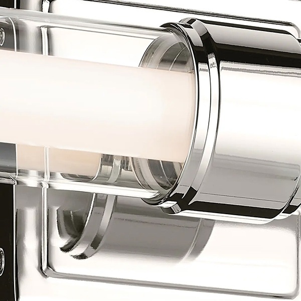 【Kichler】アメリカ ウォールライト「Laurene Vanity Light」1灯 ポリッシュドニッケル（W470mm×H127mm）
