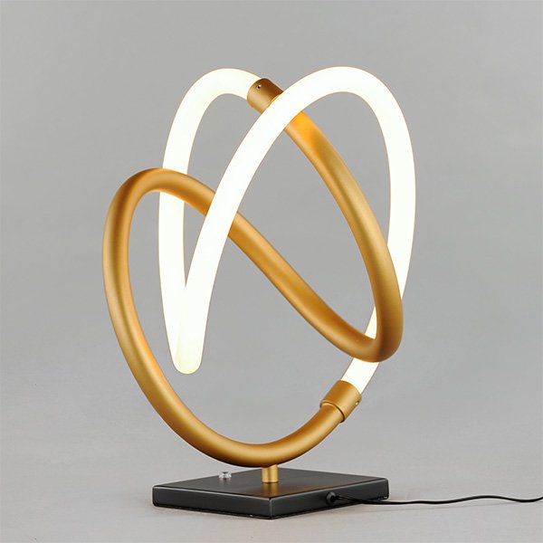 【ET2】アメリカ・LEDループテーブルランプ「MOBIUS」1灯(W270×D310×H360mm)