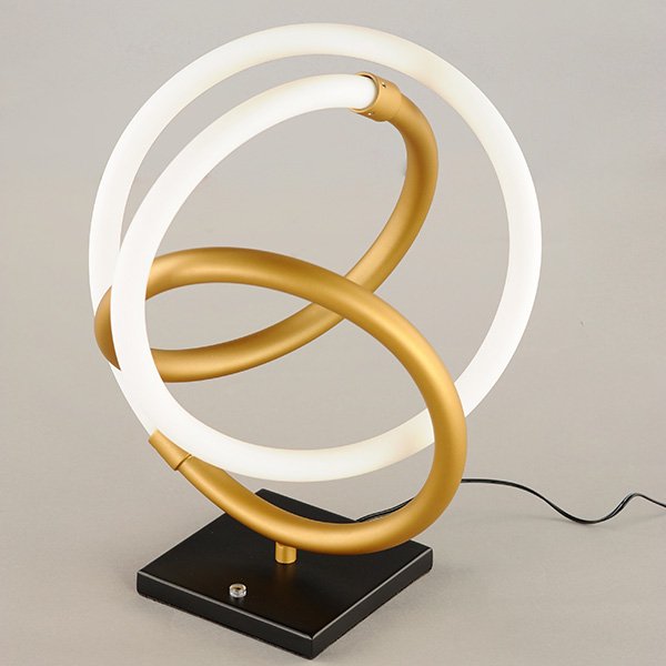 【ET2】アメリカ・LEDループテーブルランプ「MOBIUS」1灯(W270×D310×H360mm)