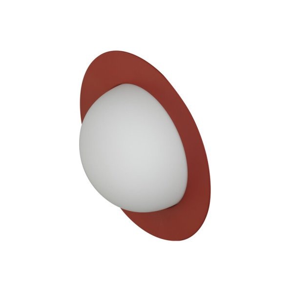 【AGO】北欧デザイン照明「Alley wall lamp, small, brick red」ウォールライト(Φ226×H126mm)