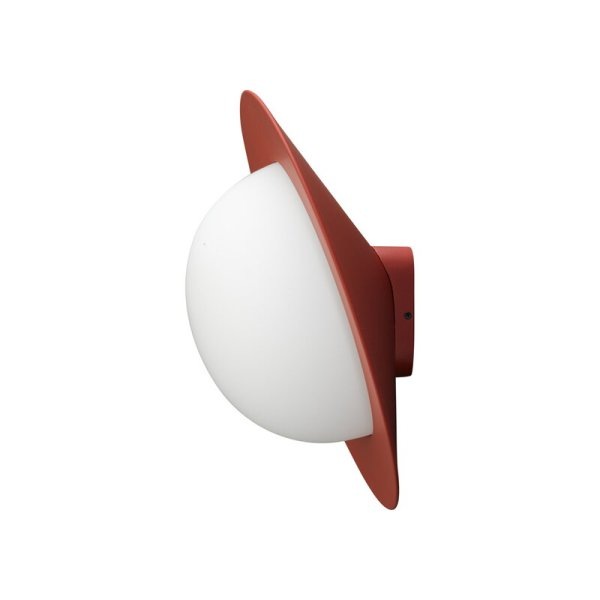 【AGO】北欧デザイン照明「Alley wall lamp, small, brick red」ウォールライト(Φ226×H126mm)