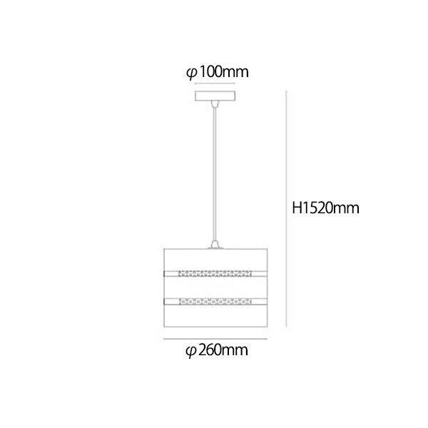 【LUCIDE】ベルギー　デザイン照明　ペンダントライト「ROSAS」Black　1灯（φ260×H200mm）