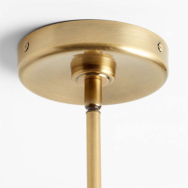 アメリカ・デザイン照明　ガラスシェードシャンデリア「Colombe」Brass・8灯（W1270×H594mm）