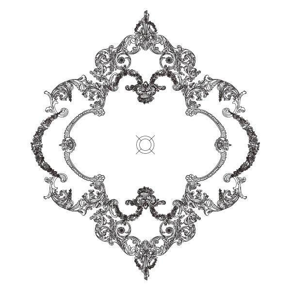 <b>日本初上陸【本物の宮殿スタイル】</b>アメリカ直輸入シーリングメダリオン(952mm×952mm)