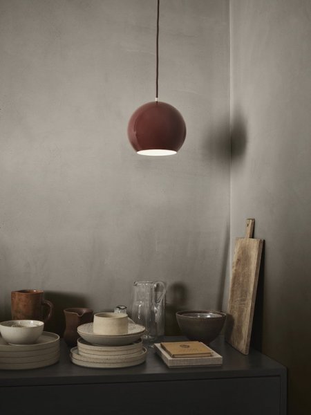 【&Tradition】デンマーク・北欧デザイン照明「Topan VP6 pendant light」ペンダントライト レッドブラウン(Φ210×H190mm)