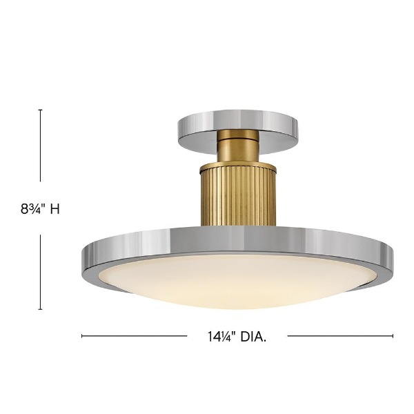 【HINKLEY】LEDシーリングライト「Kieran」（W362×H223mm）