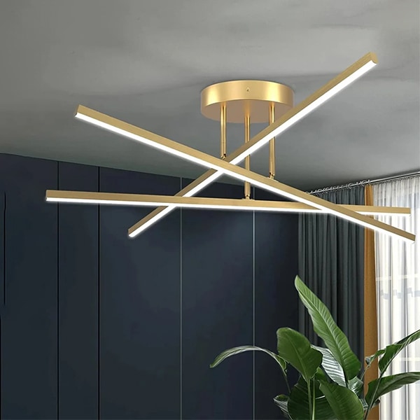 リーズナブル】デザイン照明 LEDシーリングライト ゴールド／ブラック