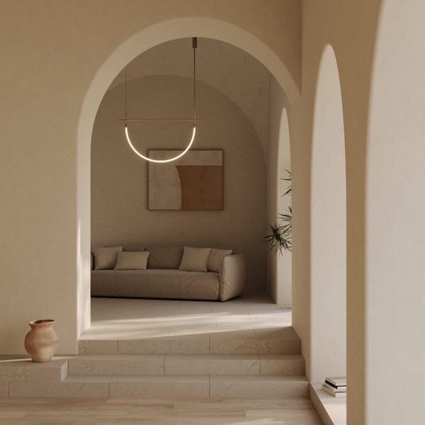 【aromas】 スペイン・インテリア照明「CRAM」ペンダントライト ブラック／ゴールド（W1100×H450mm)