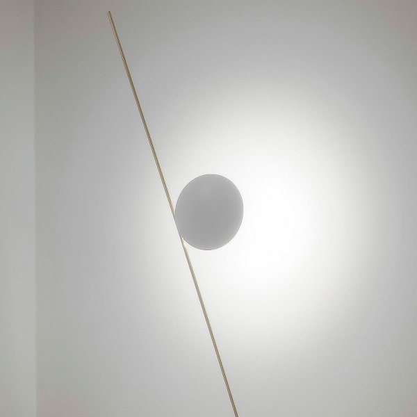 「Lederam F1」デザイン照明フロアランプ ブラック(Φ170×W581×H1752mm)