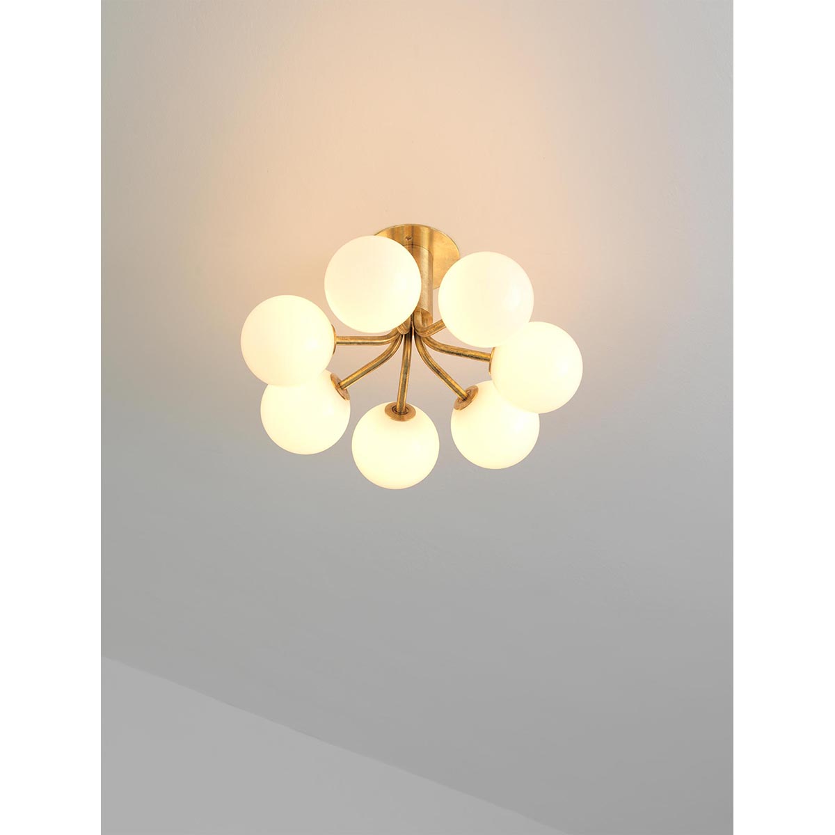 【ALLIED MAKER】 アメリカ・インテリア照明「Tangent 7 Flush Mount」シーリングライト 7灯 カスタムカラー (W464×D470×H261mm)