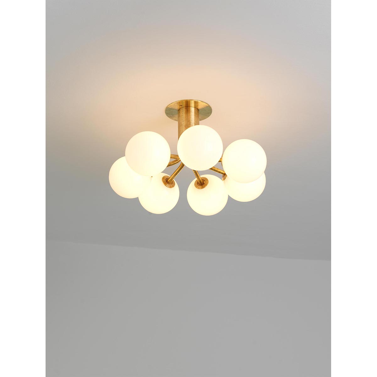 【ALLIED MAKER】 アメリカ・インテリア照明「Tangent 7 Flush Mount」シーリングライト 7灯 カスタムカラー (W464×D470×H261mm)