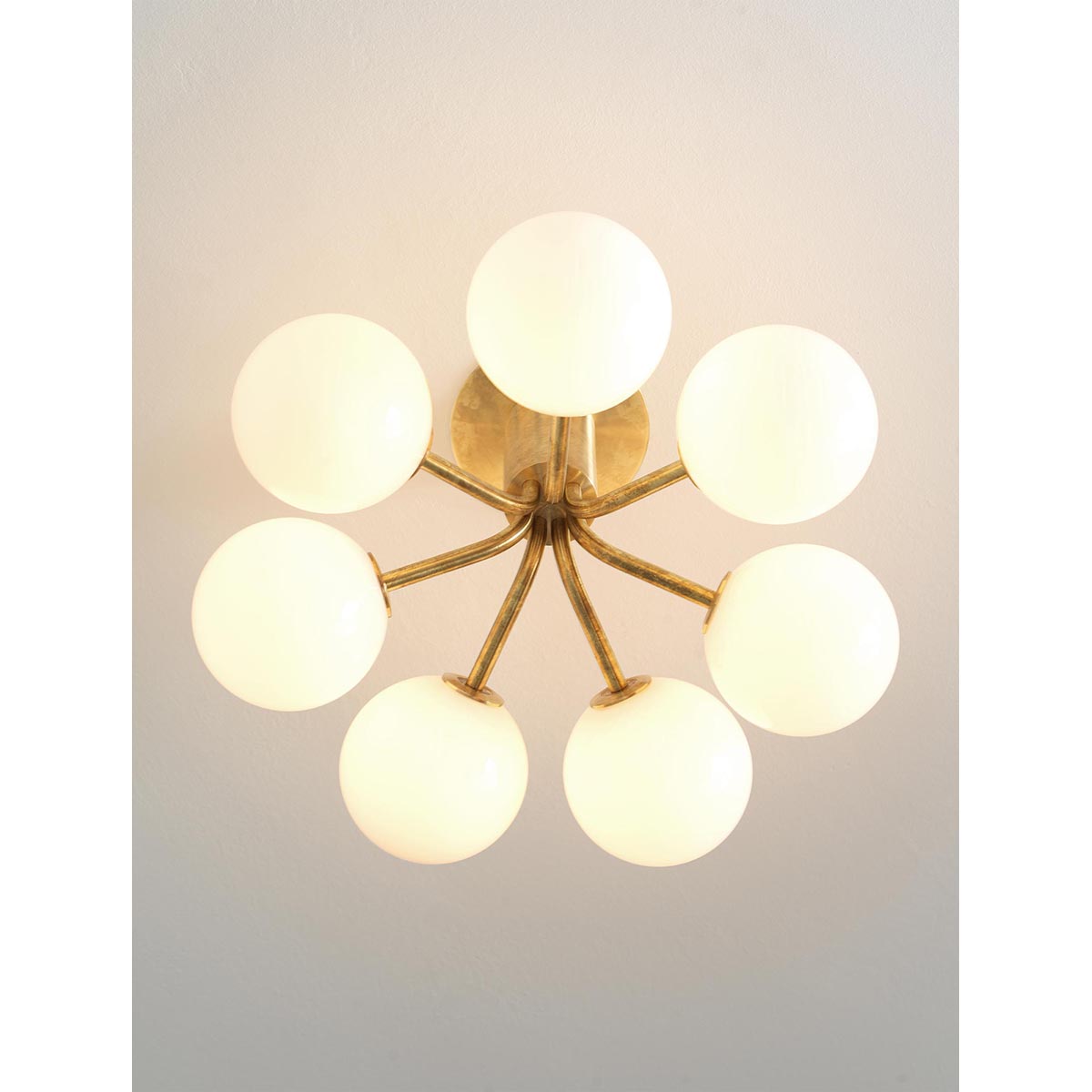 【ALLIED MAKER】 アメリカ・インテリア照明「Tangent 7 Flush Mount」シーリングライト 7灯 カスタムカラー (W464×D470×H261mm)