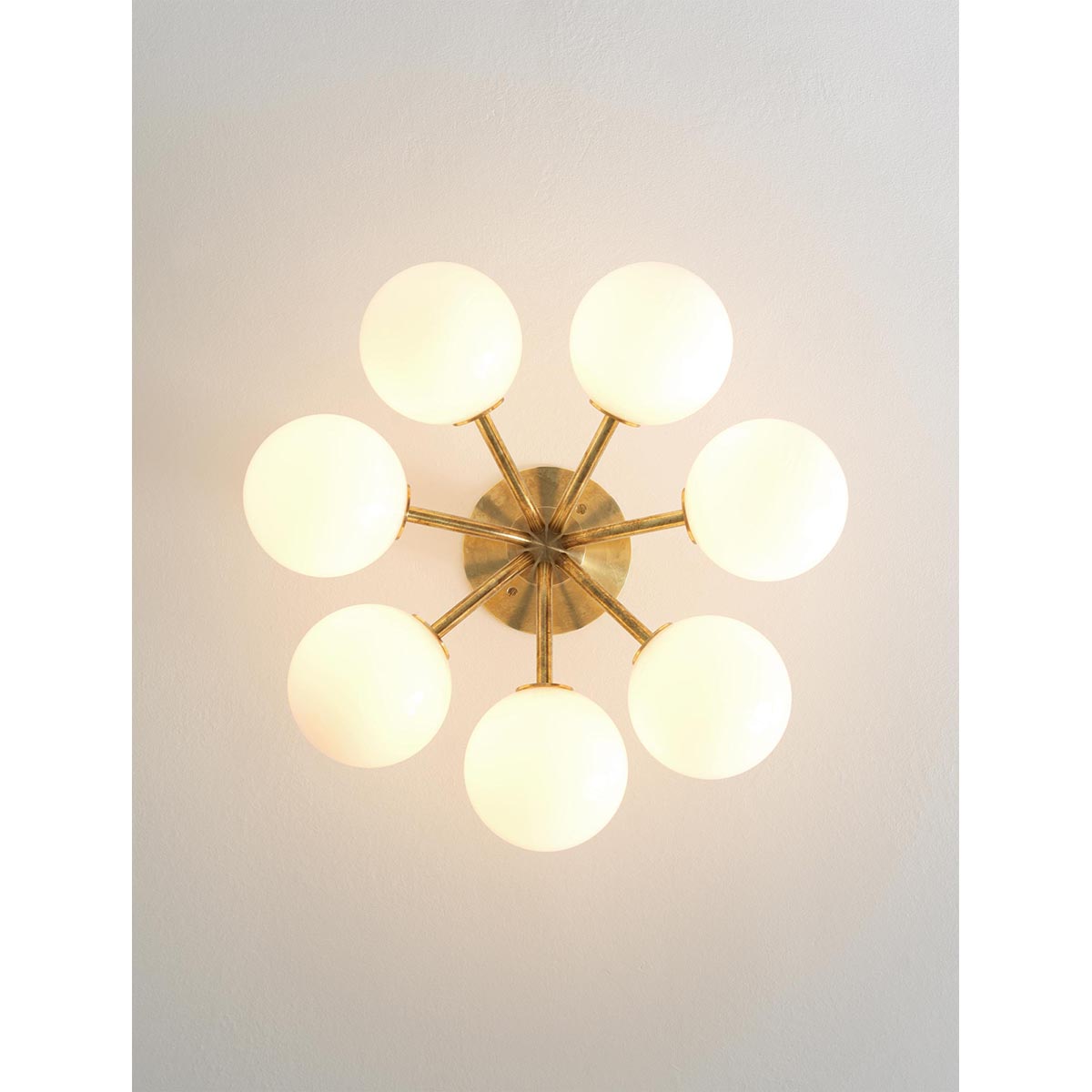 【ALLIED MAKER】 アメリカ・インテリア照明「Tangent 7 Flush Mount」シーリングライト 7灯 カスタムカラー (W464×D470×H261mm)