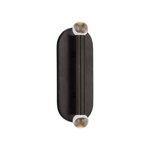 【Visual Comfort】アメリカ・ウォールライト「Rousseau Large Vanity Sconce」LED ブロンズ・クリアガラス（W108×D76×H311mm）