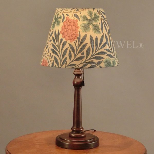 【William Morris】アンティーク調シェードテーブルライト・ヴァイン葡萄(φ250×H450mm)