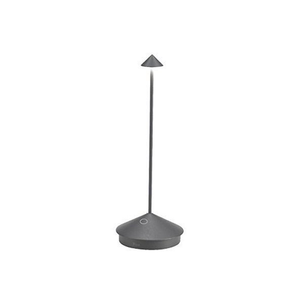 【zafferano】イタリア・「Pina Pro」ピナ プロ テーブル ランプ ダークグレー(Φ105xH290mm)