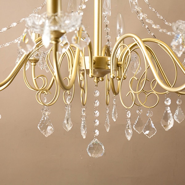 クリスタルシャンデリア 「Novia」 8灯 Gold（Φ695×H640mm） | EL JEWEL