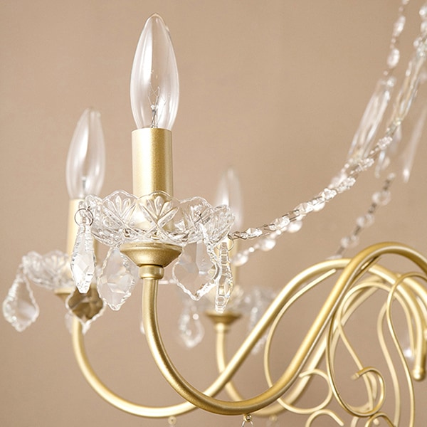 クリスタルシャンデリア 「Novia」 8灯 Gold（Φ695×H640mm） | EL JEWEL