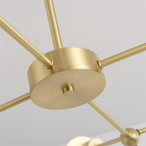 ガラスボールスプートニクデザイン照明 シャンデリア 9／12灯（W820／W940mm）