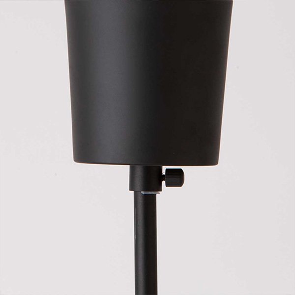 【HERMOSA】ペンダントライト「BYRON GLASS SHADE」1灯・BK（W300×H350mm）