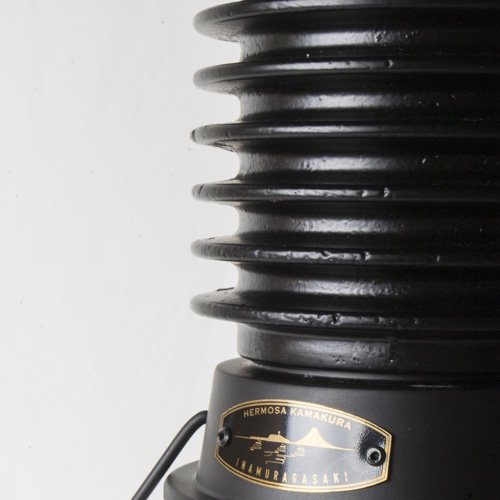 【HERMOSA】ペンダントライト「BYRON GLASS SHADE」1灯・BK（W300×H350mm）