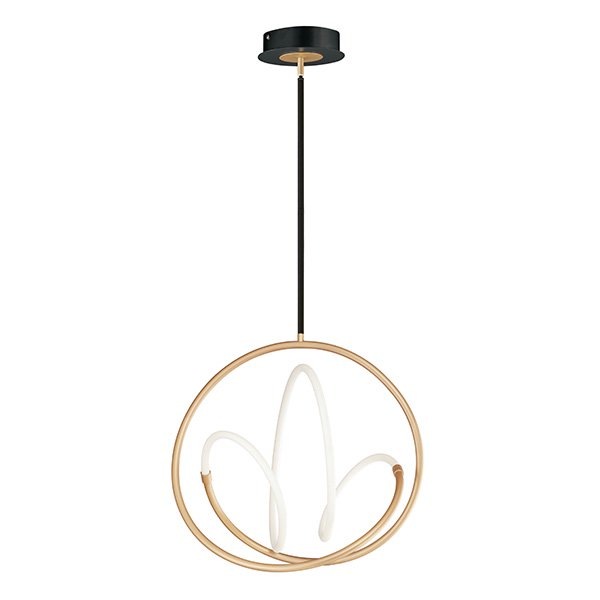 【ET2】アメリカ・LEDループペンダントシーリングライト「MOBIUS」1灯（W510×L630×H620mm）