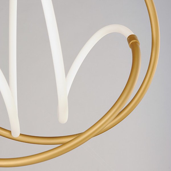 【ET2】アメリカ・LEDループペンダントシーリングライト「MOBIUS」1灯（W510×L630×H620mm）